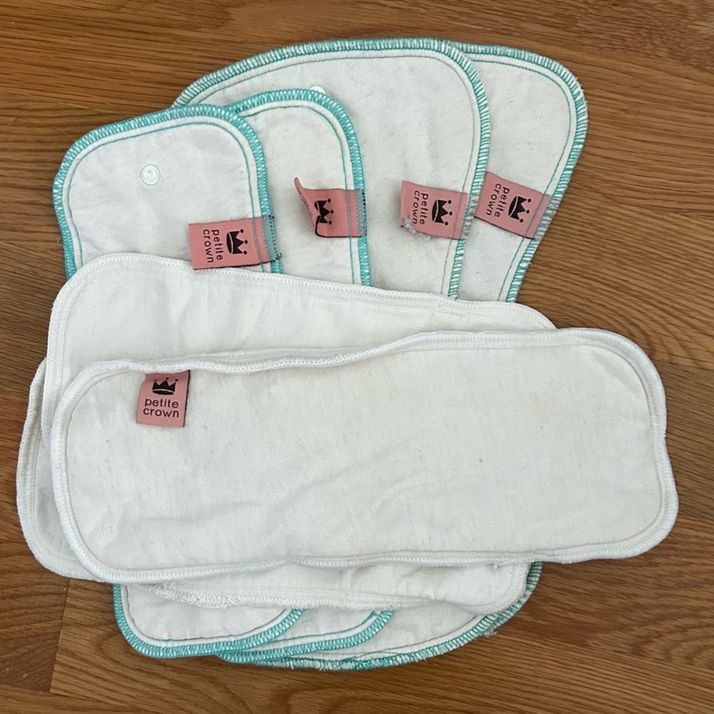 Petite Crown Cloth Diaper Stay Dry Hemp Inserts